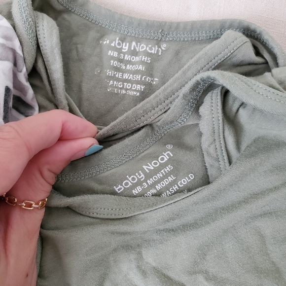 Sleep gowns bundle newborn 3 months gender neutral Goumi Baby Noah - Picture 6 of 9